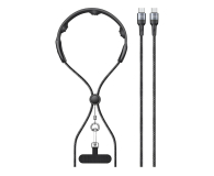 Kabel USB USAMS Kabel 100W Fast Charging z masażerem czarny